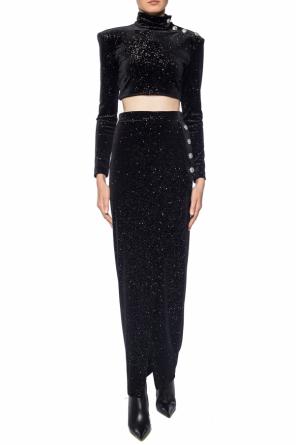Skirt with a glitter effect, zdjęcie 2 Skirt with a glitter effect od Balmain
